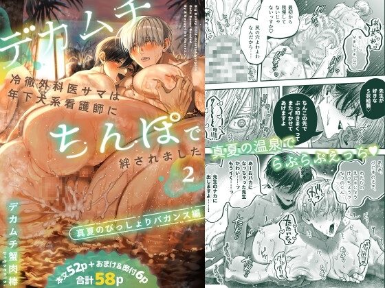 デカムチ冷徹外科医サマは年下犬系看護師にちんぽで絆されました２～真夏のびっしょりバカンス編～の表紙画像｜デカムチ蟹肉棒