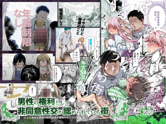 男性の権利として非同意性交が認められている街EX いかなる場合も男性の性的欲求を優先することとするの表紙画像｜にゅう工房