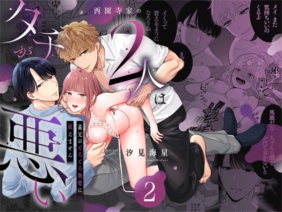 西園寺家の2人はタチが悪い～義兄のとろとろ執愛に抗えません～2の表紙画像｜まんなかぴんく。