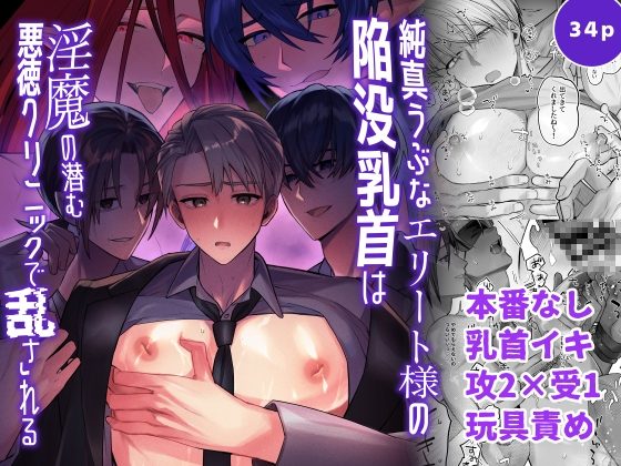 純真うぶなエリート様の陥没乳首は淫魔の潜む悪徳クリニックで乱されるの表紙画像｜azure dawn
