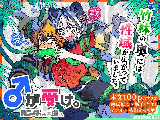 ♂が受け。パンダちゃん×虎くんの表紙画像｜pink carrot